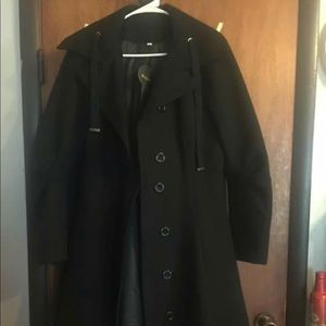 Black Gothic trench coat